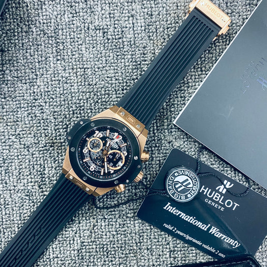 Hublot Big Bang King 992703 Quartz Chronograph Stainless Steel Men’s silicone strap Watch