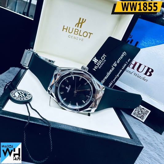 Hublot Classic Fusion Orlinski Titanium  Silver Stainless Steel Quartz movements Silicone Strap Europe Standard Watch For Men's