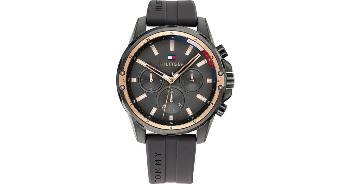 Tommy Hilfiger 1791792 Chronograph Quartz Silicon Strap Men’s Watch