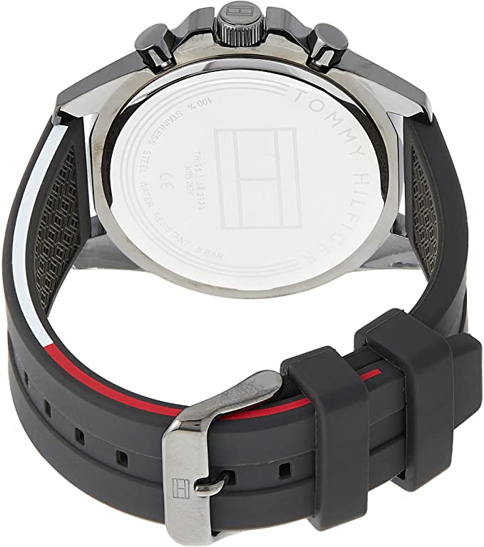 Tommy Hilfiger 1791792 Chronograph Quartz Silicon Strap Men’s Watch
