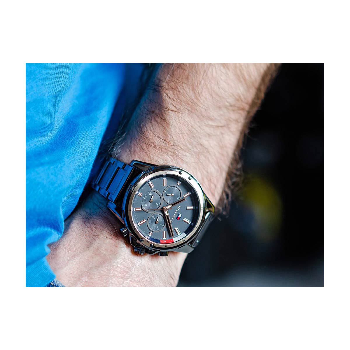 Tommy Hilfiger 1791792 Chronograph Quartz Silicon Strap Men’s Watch