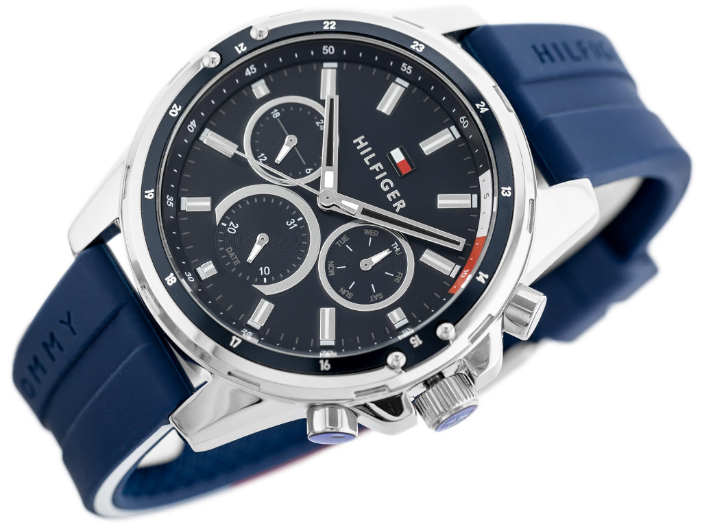 Tommy Hilfiger 1791791 Chronograph Quartz Silicon Strap Men’s Watch