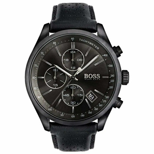 Hugo Boss HB1513474 Chronograph Quartz Genuine Leather Strap Men’s Watch