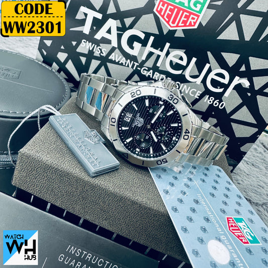 Tag Heuer Aquaracer Quartz Chronograph Men’s Stainless Steel Chain Watch