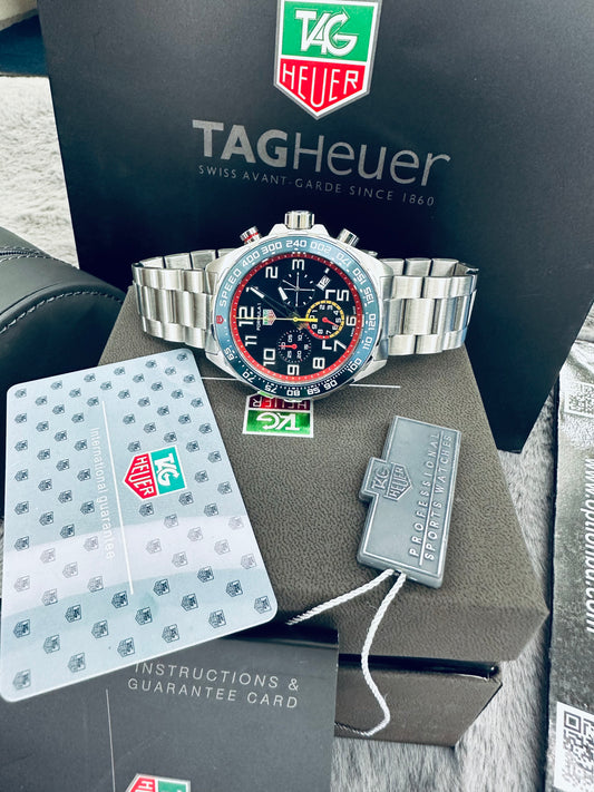 Tag Heuer Formula 1 Aston Martin Redbull Racing Edition Quartz Chronograph Men’s Stainless Steel Chain Watch