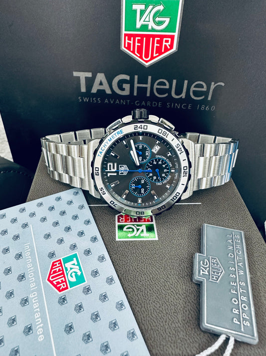 Tag Heuer Moto Racing Quartz Chronograph Men’s Stainless Steel Chain Watch