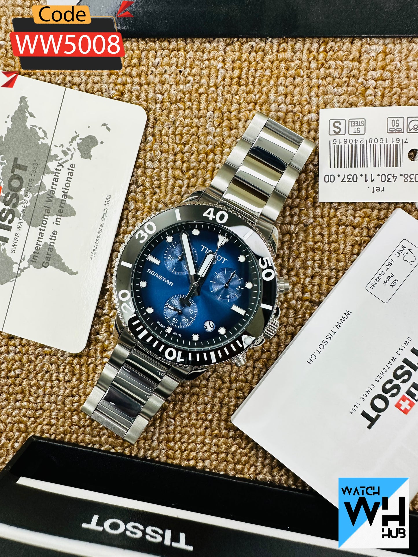 Tissot Seastar 1000 T120.417.11.041.01 Chronograph Quartz Stainless Steel Men’s Watch