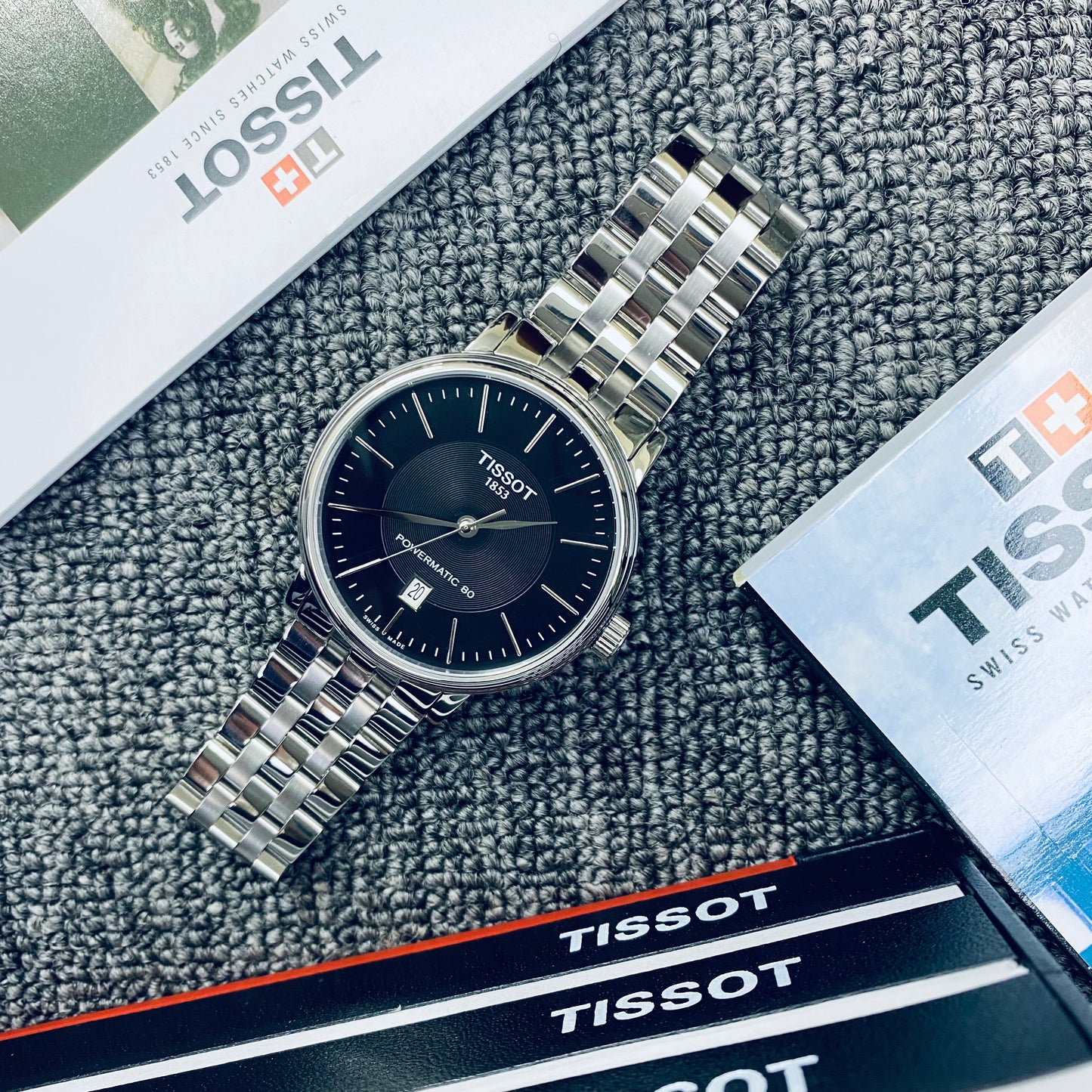 Tissot Powematic 80 T122410 A Quartz Stainless Steel Men’s Formal Watch