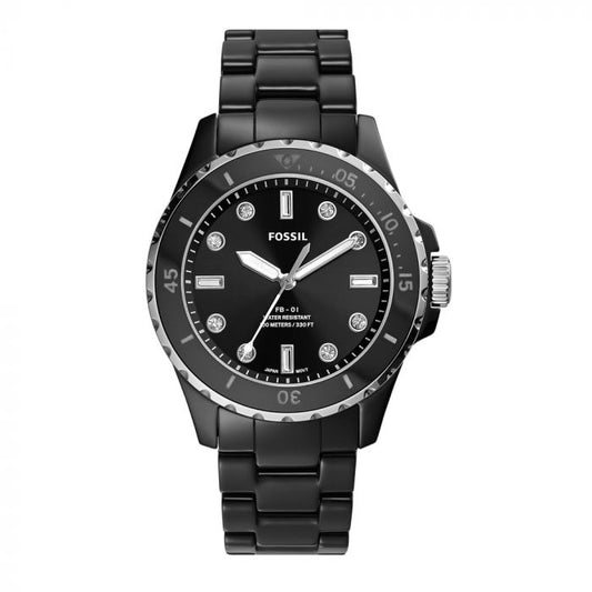 Fossil CE1108 Chronograph Quartz Ceramic Chain Lady’s Watch