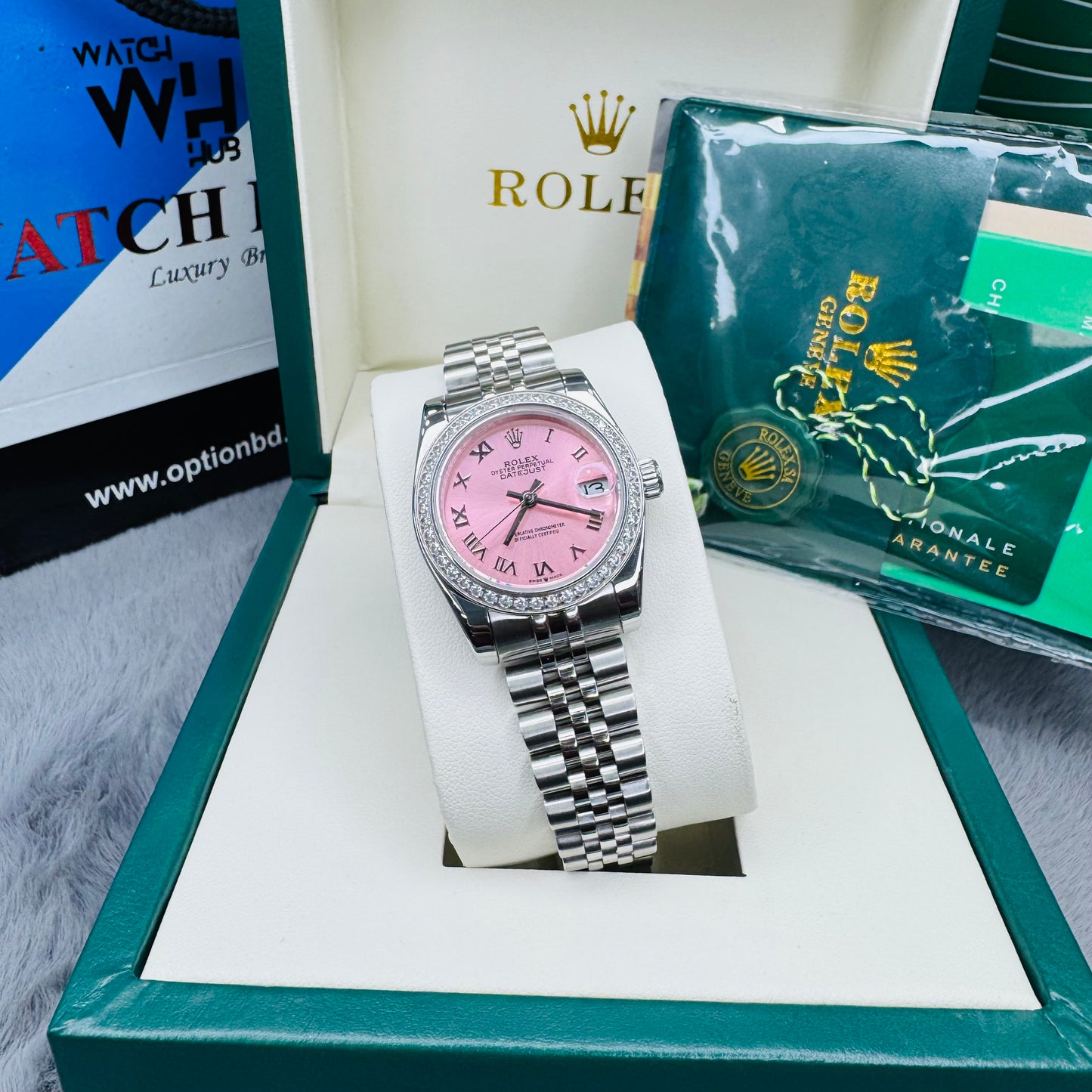Rolex Lady Date-just Silver Tone Automatic Stainless Steel Chain Lady’s Watch