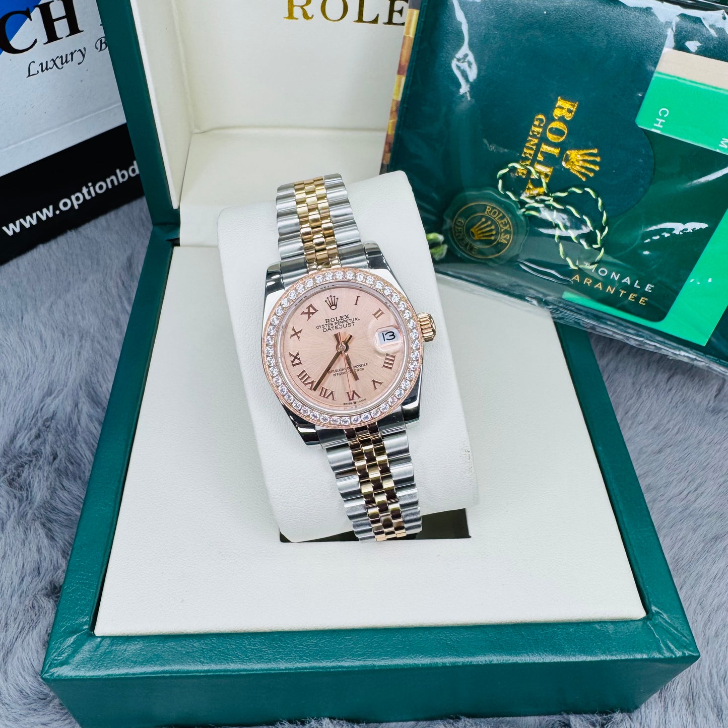 Rolex Lady Date-just Two Tone Automatic Stainless Steel Chain Lady’s Watch