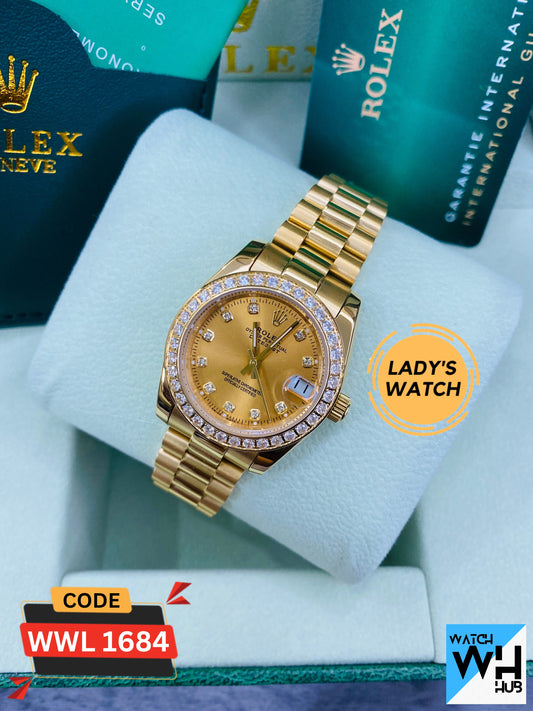 Rolex Datejust Yellow Gold Automatic Stainless Steel Chain Lady’s  Watch