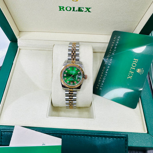 Rolex Datejust Silver & Rose Gold Automatic Stainless Steel Chain Lady’s  Watch