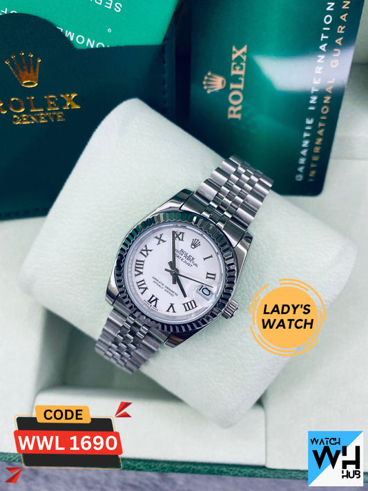 Rolex Datejust Silver Automatic Stainless Steel Chain Lady’s  Watch