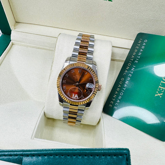 Rolex Datejust Silver & Rose Gold Automatic Stainless Steel Chain Lady’s  Watch