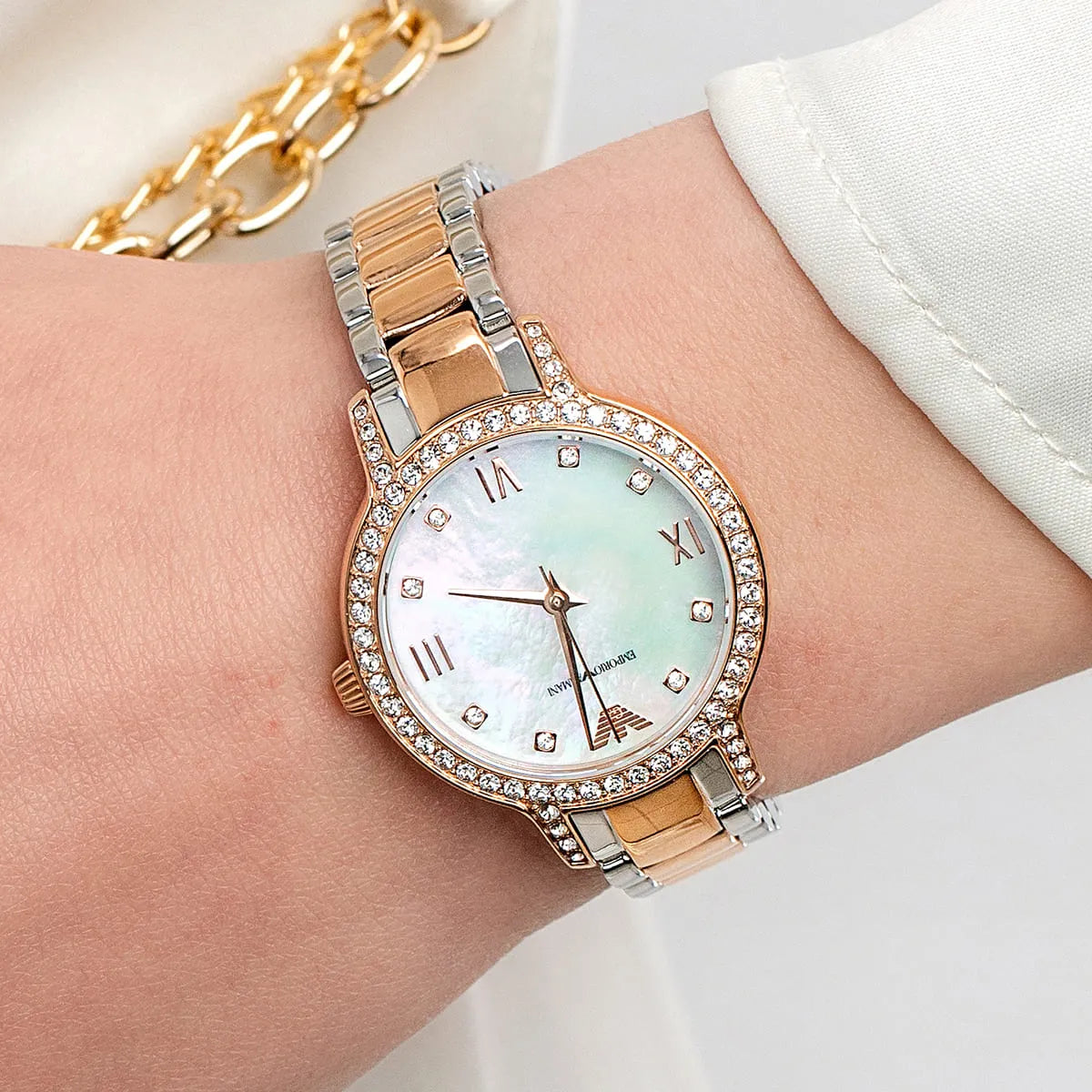 Emporio Armani AR11499 Quartz Stainless Steel Chain Lady’s Watch