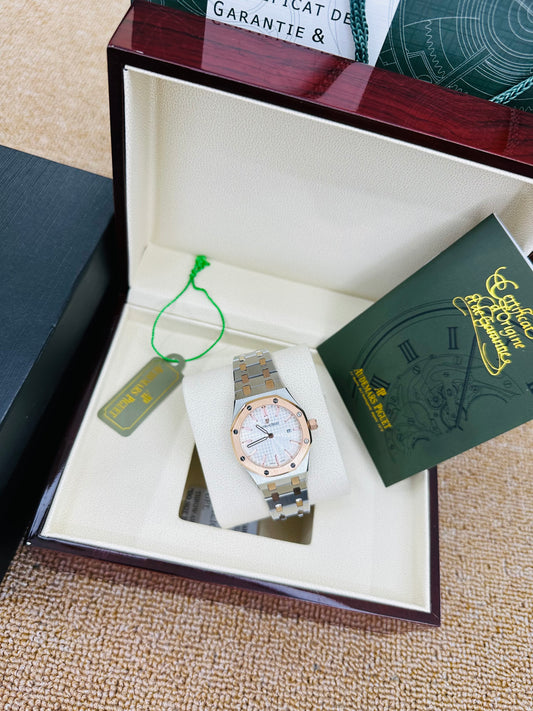 Audemars Piguet Royal Oak  Quartz White Dial Stainless Steel Lady’s Watch