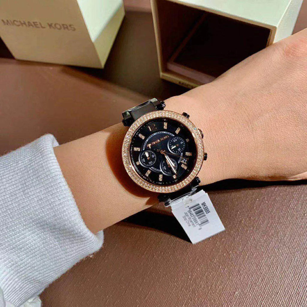 Michael Kors MK5885 Chronograph Quartz Stainless Steel Chain Ladies Watch