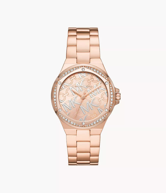 Michael Kors MK7405 Lennox Rose Gold-Tone Quartz Stainless Steel Women’s Watch