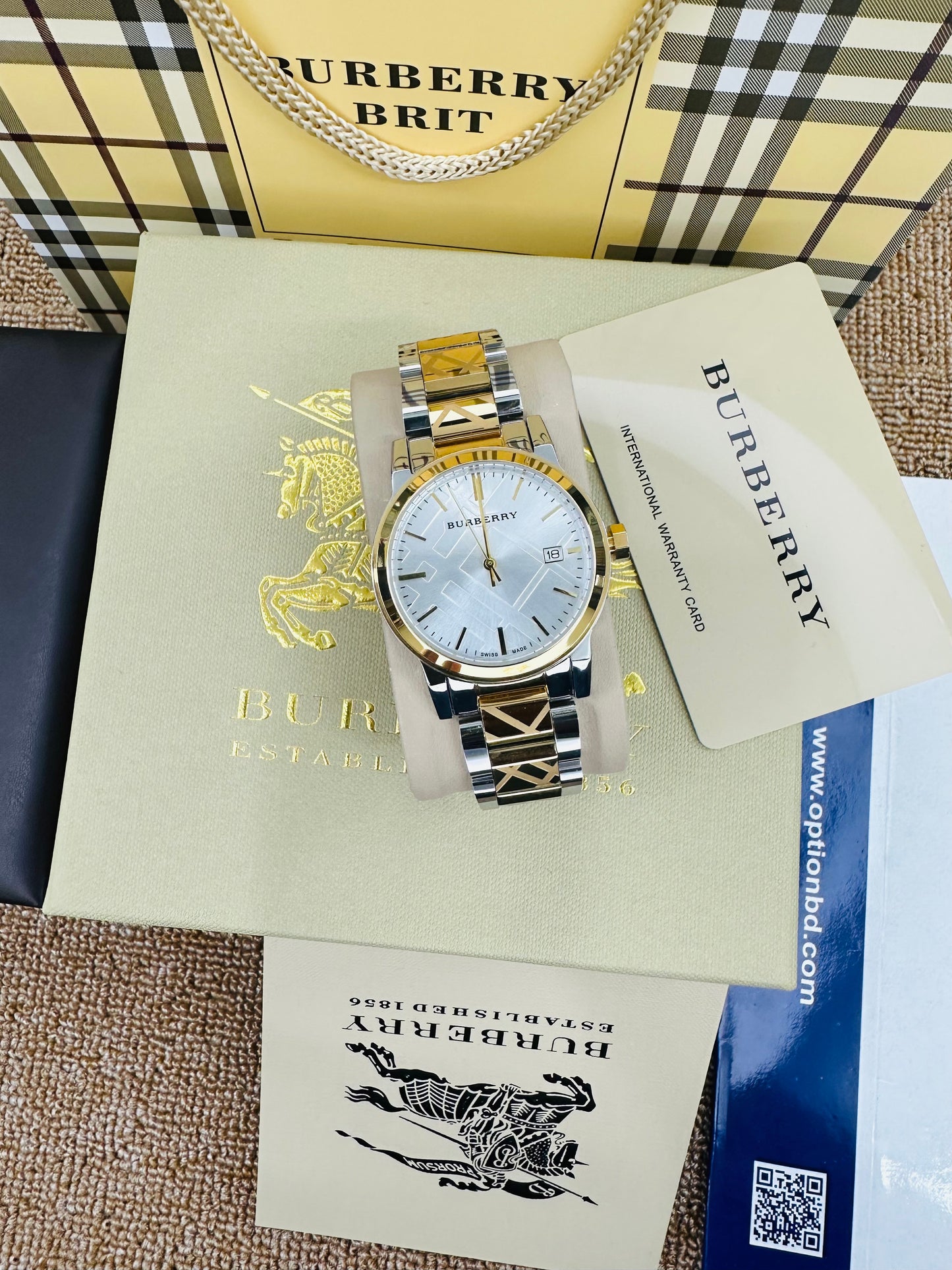 Burberry BU9115 Chronograph Quartz Stainless Steel Chain Ladies Watch