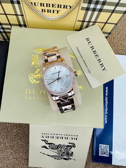 Burberry BU9146 Quartz Stainless Steel Chain Ladies Watch