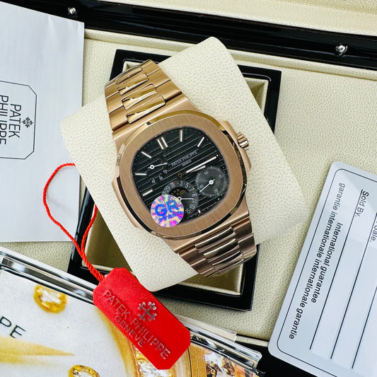Patek Philippe Nautilus 5712/1R Moon phases Black Dial 40mm Swiss Grade Men’s Watch