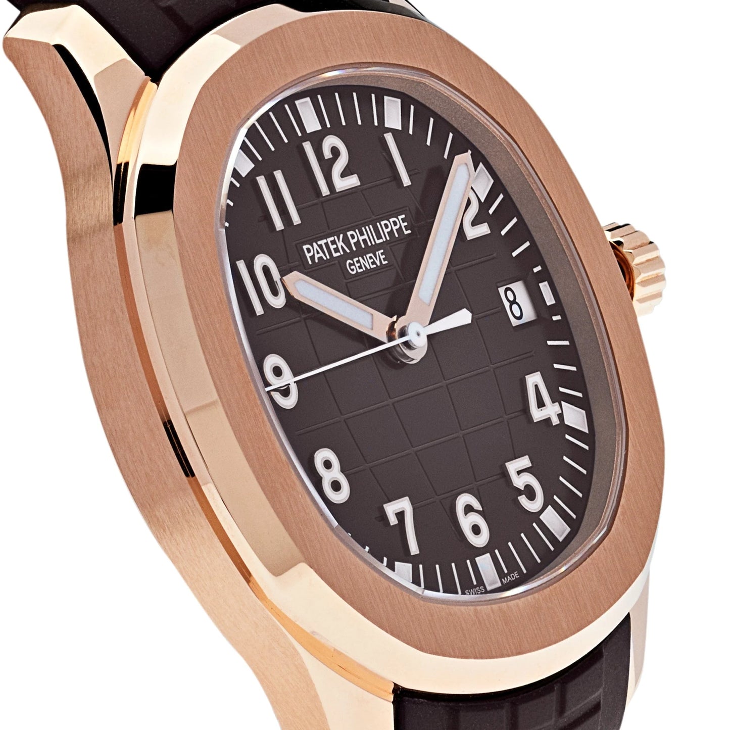 Patek Philippe Aquanaut 5167R-001 Chocolate Brown Dial 40.8mm Dark Brown Silicon Belt Swiss Grade Men’s Watch