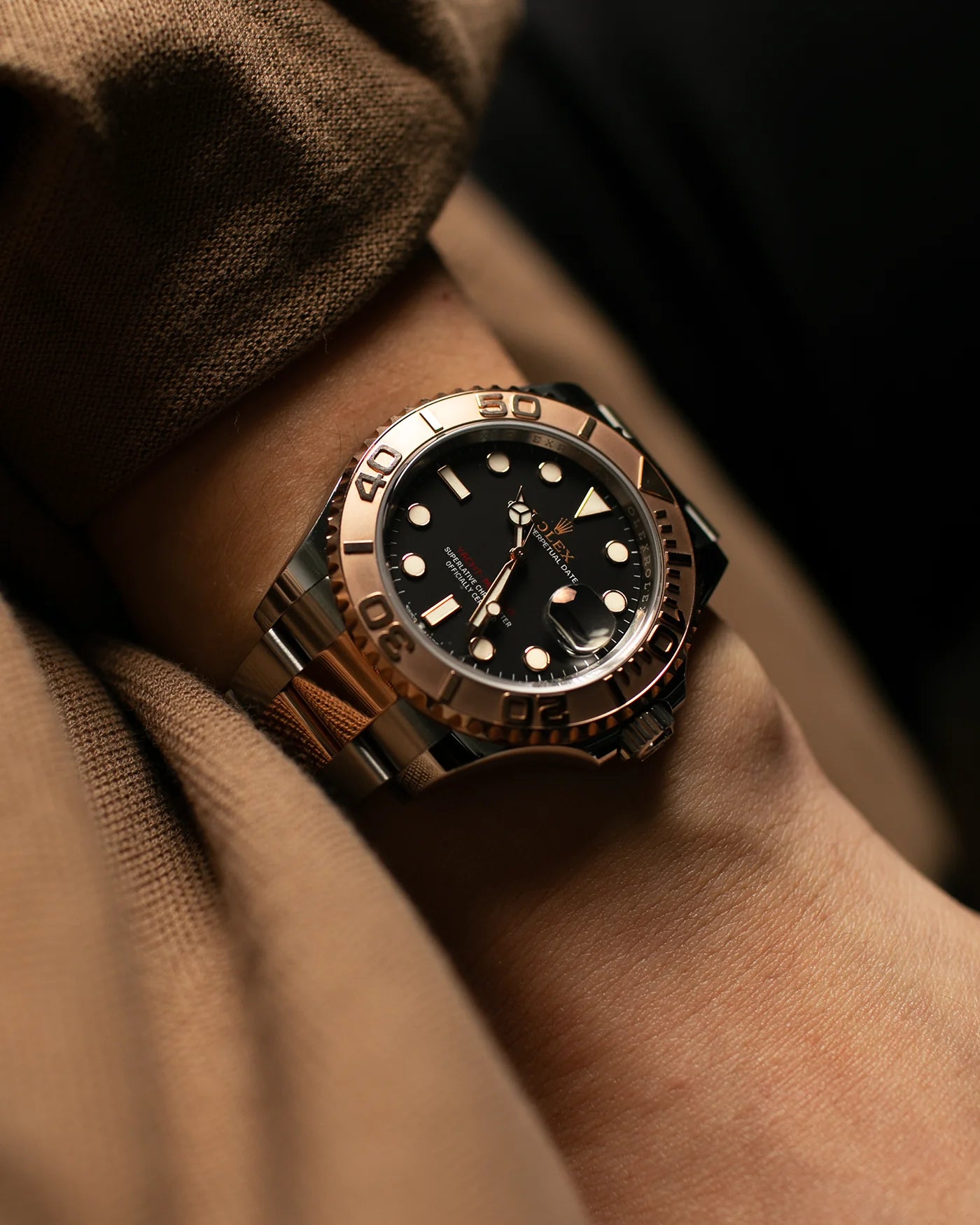 Rolex Yacht-Master 40mm Dual Tone M-116621 Stainless Steel Chain Men’s Watch