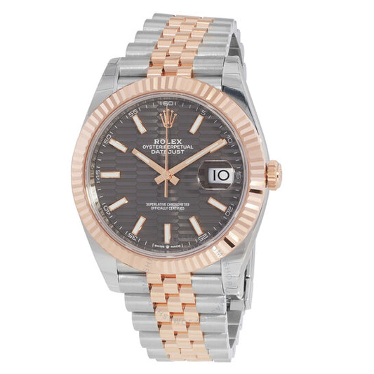 Rolex Datejust 126331 Grey Fluted-Motif Jubilee Bracelet 41mm Men’s Watch