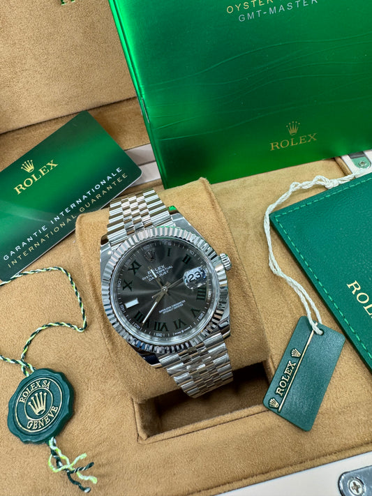 Rolex Datejust 126334 Wimbledon Dial Jubilee Bracelet 41mm Men’s Watch