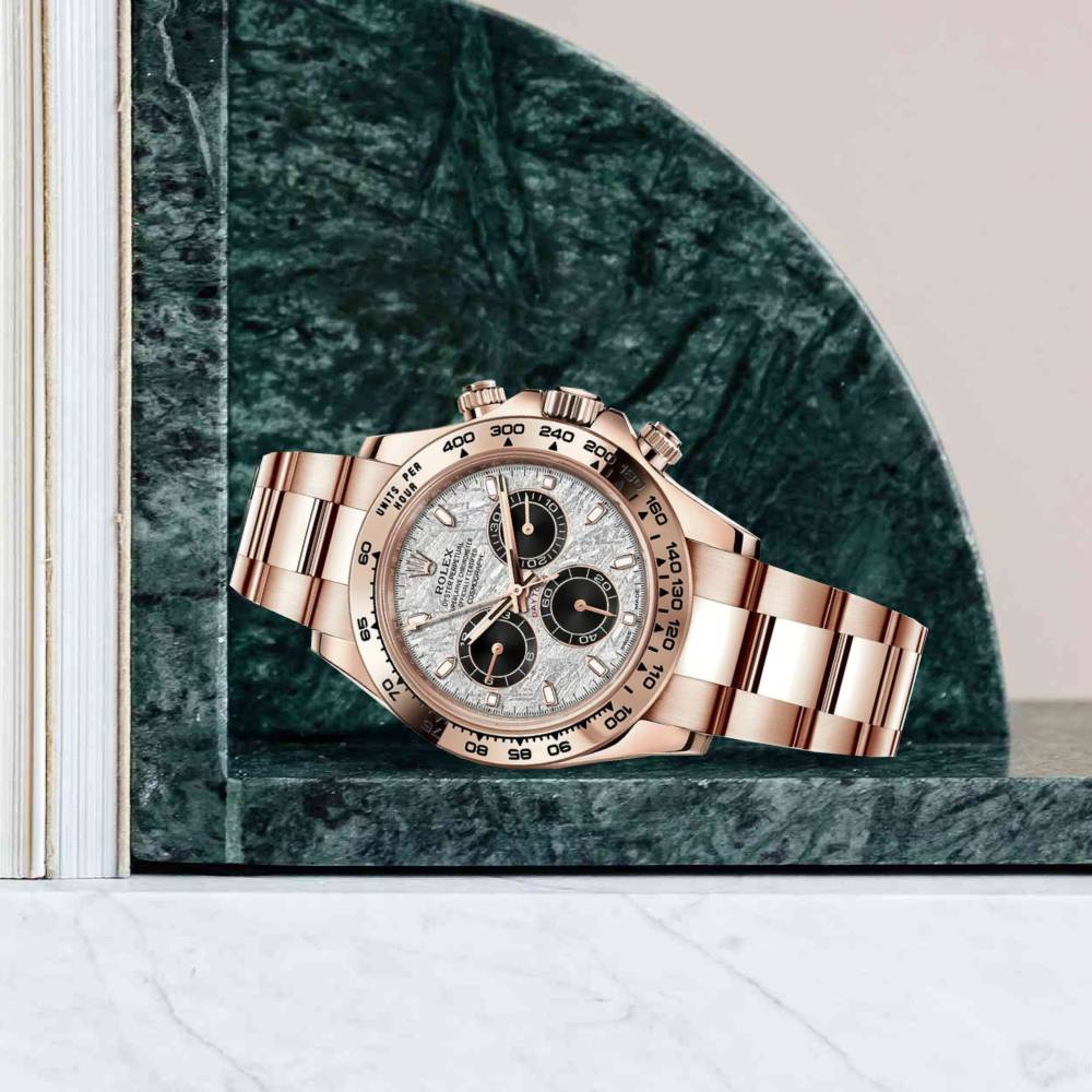 Rolex Daytona 116505 Rose Gold Meteorite Dial 40mm Swiss Grade Men’s Watch