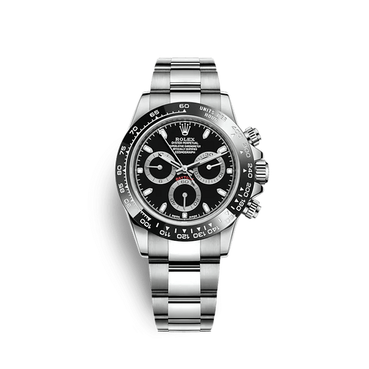 Rolex Daytona 116500LN Full Silver Black Dial 40mm Swiss Grade Men’s Watch