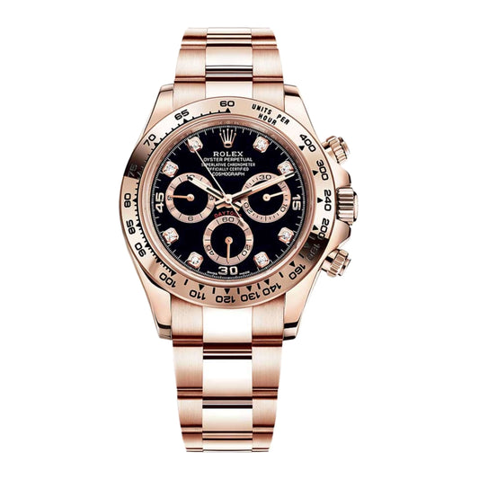 Rolex Daytona 116505-0015 Rose Gold Black Dial 40mm Swiss Grade Men’s Watch