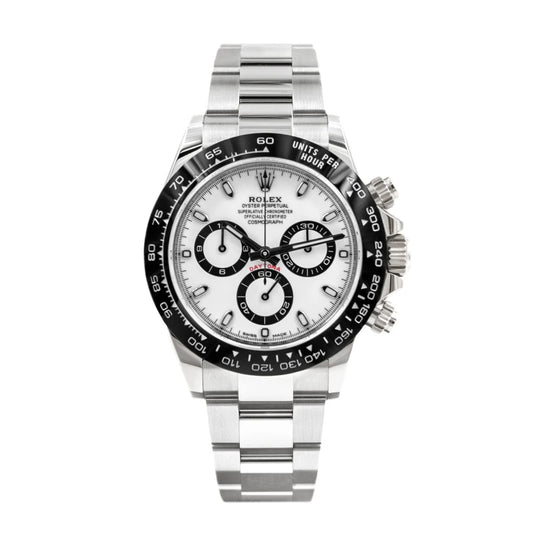 ROLEX DAYTONA PANDA 116500LN Full Silver Black Dial 40mm Swiss Grade Men’s Watch