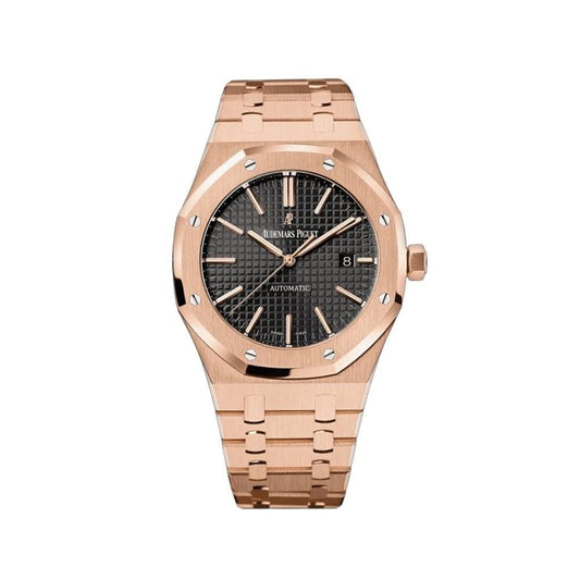 Audemars Piguet Royal Oak Rose Gold 41mm Black Index 15400OR.OO.1220OR.01  “50th Anniversary” Automatic Swiss Grade Men’s Watch