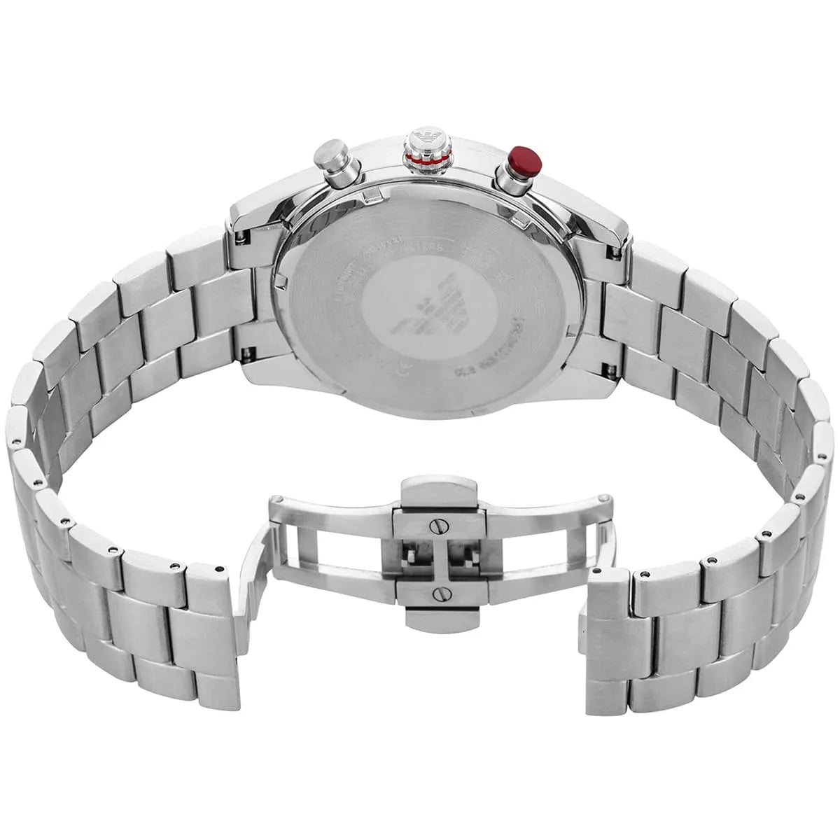 Emporio Armani Racer AR11645 Chronograph Quartz Cream Dial Stainless Steel Chain Men’s Watch
