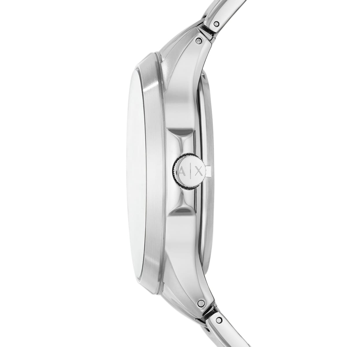 Armani Exchange Hampton AX2416 Automatic "Skeleton Dial" Full Silver-Tone Stainless Steel Chain Men’s Watch