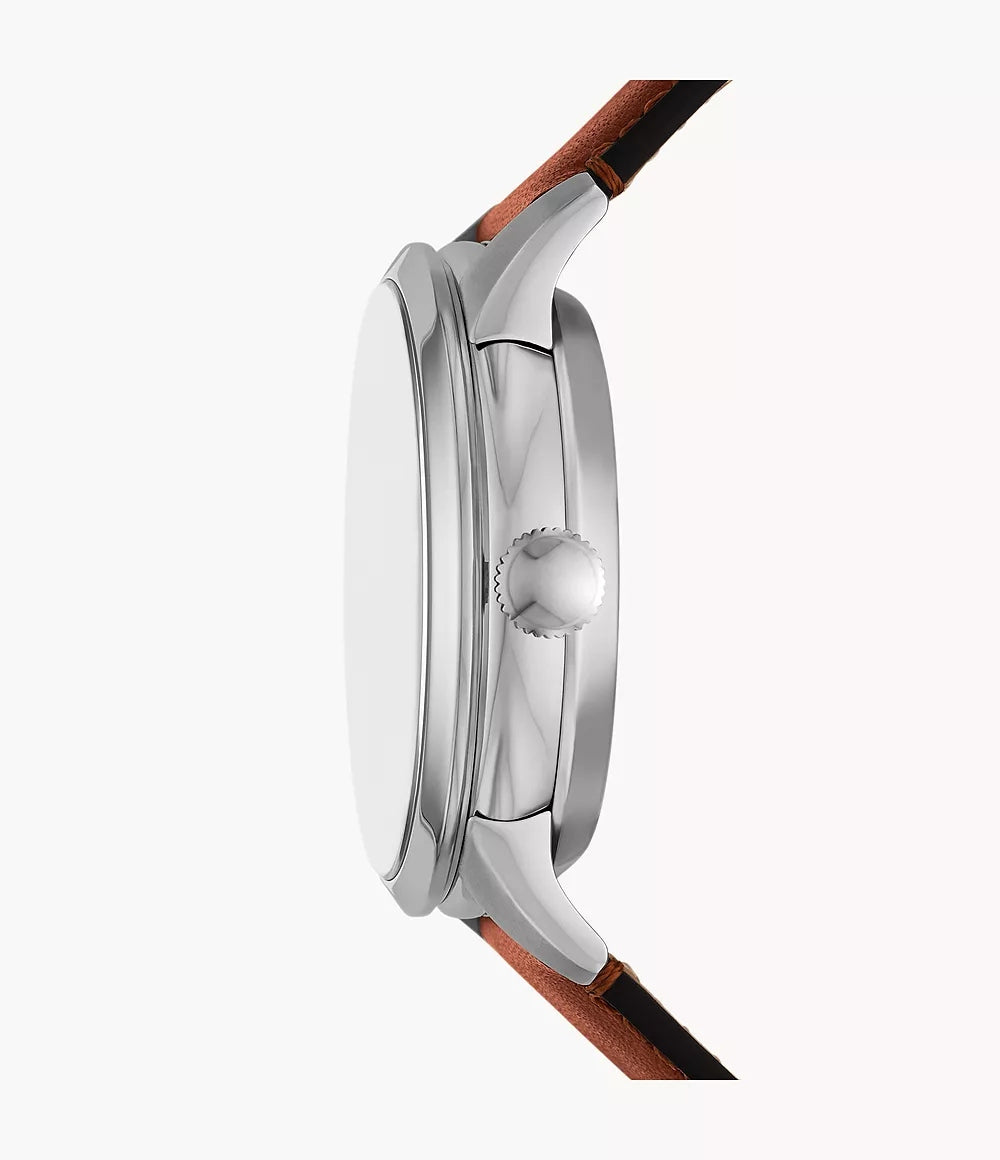 Fossil Townsman ME3265 Green Dial Automatic Genuine Leather Strap Men’s Watch