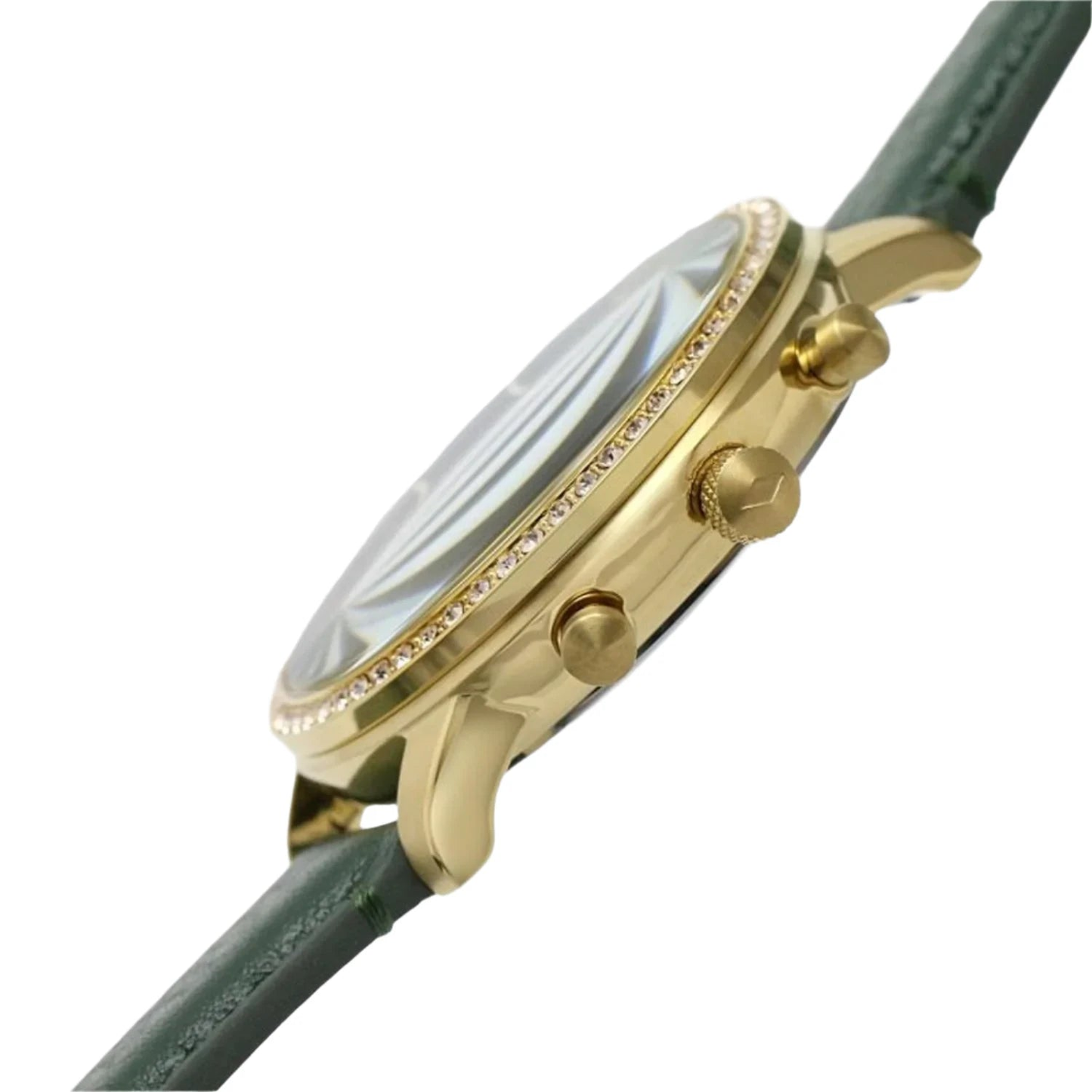 Fossil Neutra ES5239 Chronograph Quartz Green Satin Dial Genuine Leather Women’s Watch