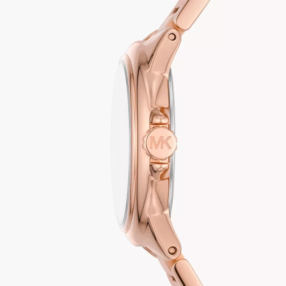 Michael Kors Camille MK7256 Quartz White Dial Stainless Steel Rose Gold Chain Ladies Watch