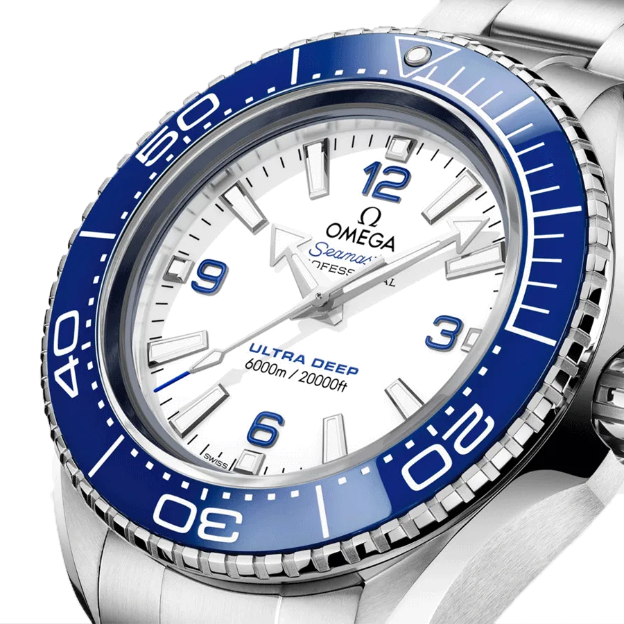 Omega Seamaster Planet Ocean Ultra Deep 6000M Automatic White Dial Stainless Men's Watch