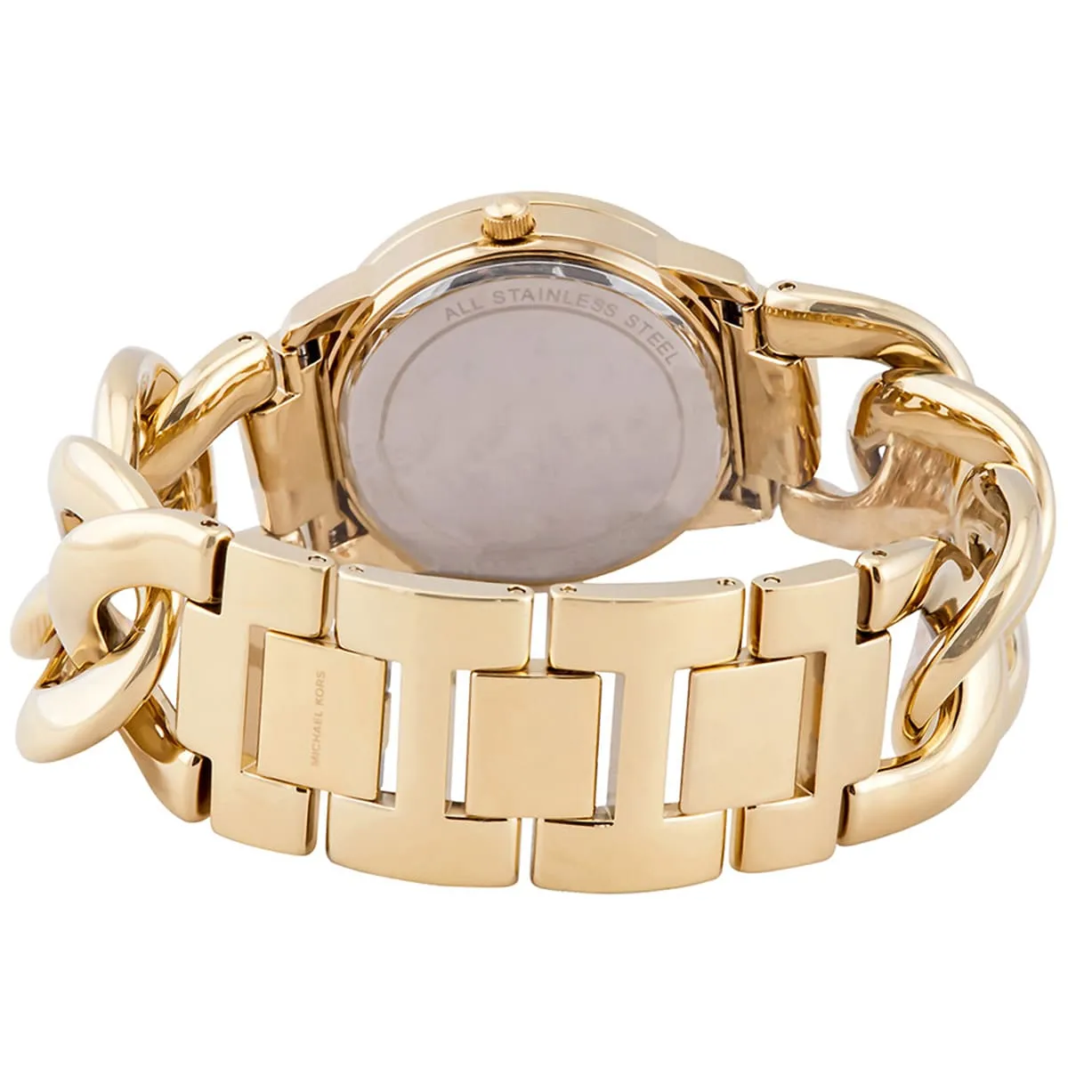 Michael Kors Lady Nini MK3235 Quartz Gold-Tone Stainless Steel Chain Ladies Watch