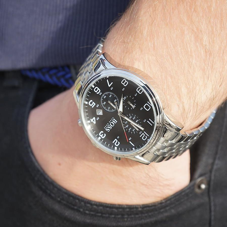 Hugo Boss Aero-liner HB1512446 Chronograph Quartz Stainless Steel Chain Men’s Watch