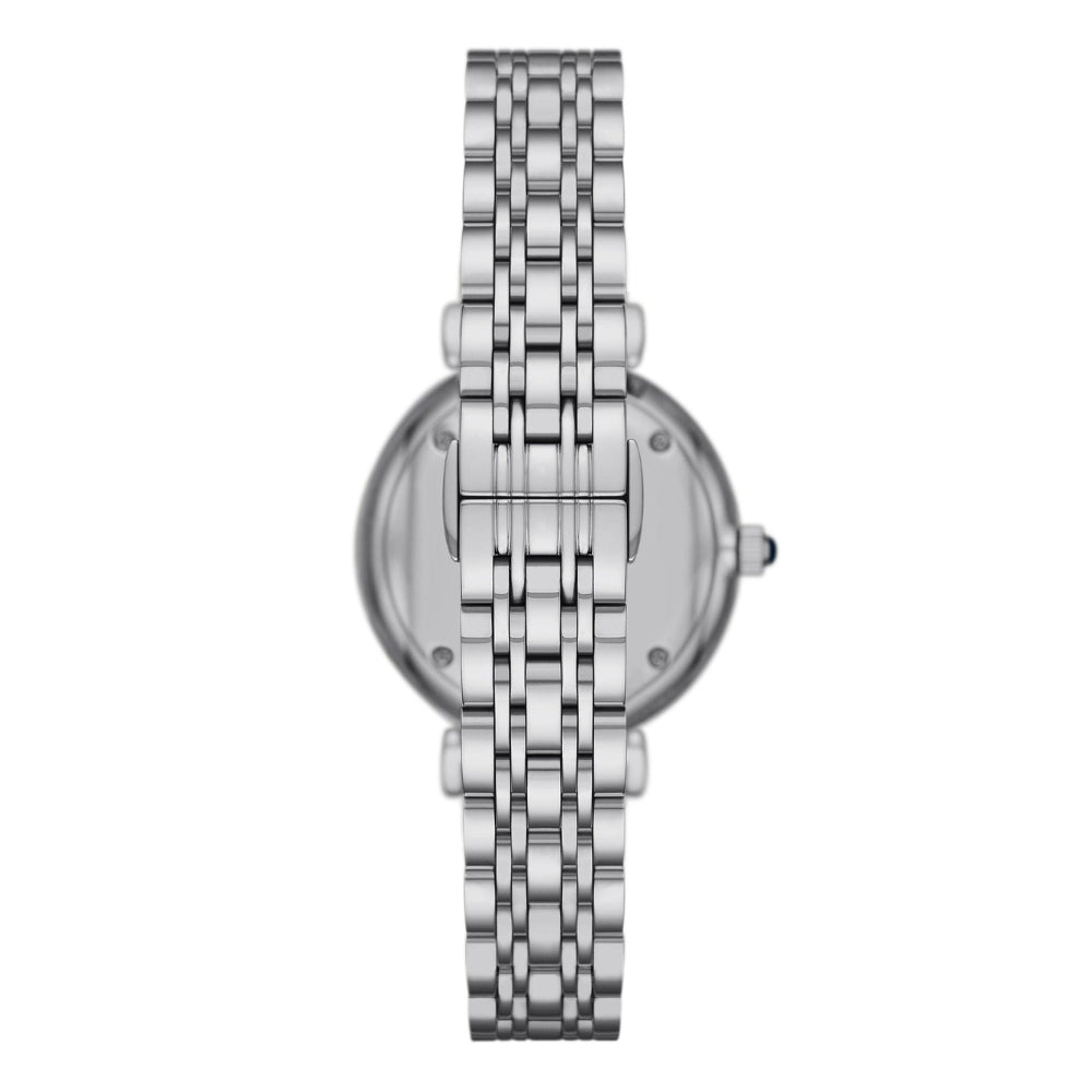 Emporio Armani Gianni T-Bar AR11627 Quartz Blue Dial Stainless Steel Chain Lady’s Watch