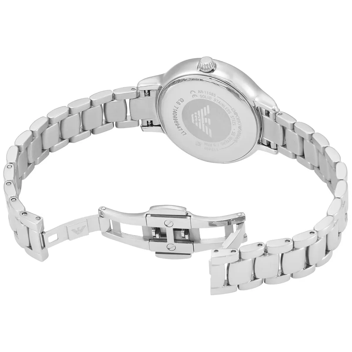 Emporio Armani Cleo AR11585 Quartz Tiffany Blue Dial Stainless Steel Chain Lady’s Watch