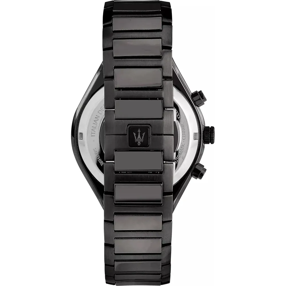 Maserati Stile R8873642012 Chronograph Quartz Skeleton Dial Stainless Steel Chain Men’s Watch