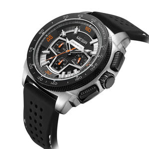 Megir M-2056 Quartz Chronograph Black Silicone Strap Men’s watch
