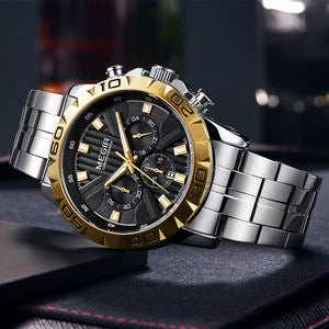 Megir MS2087GS-GD-1N3 Quartz Chronograph Stainless Steel Chain Men’s watch