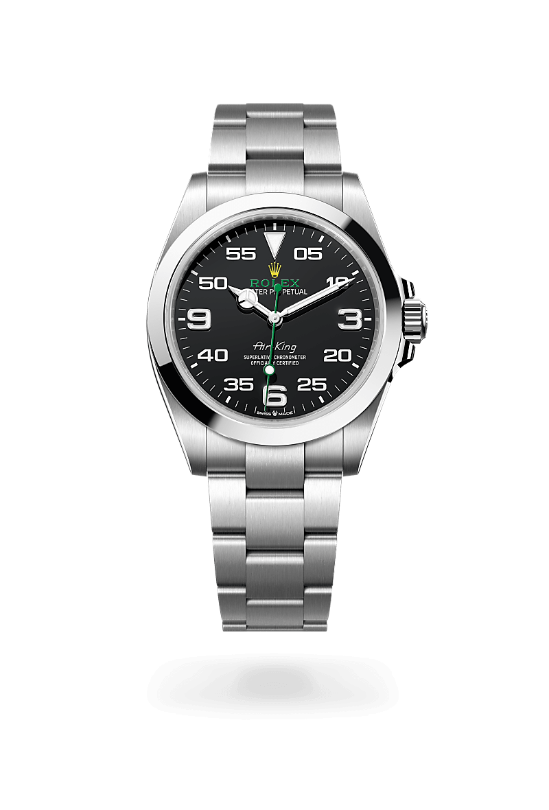 Ro-lex Air-King 40mm Ref: 126900-0001 Black Dial Swiss Grade 1:1 Oyster Chain Men’s Watch