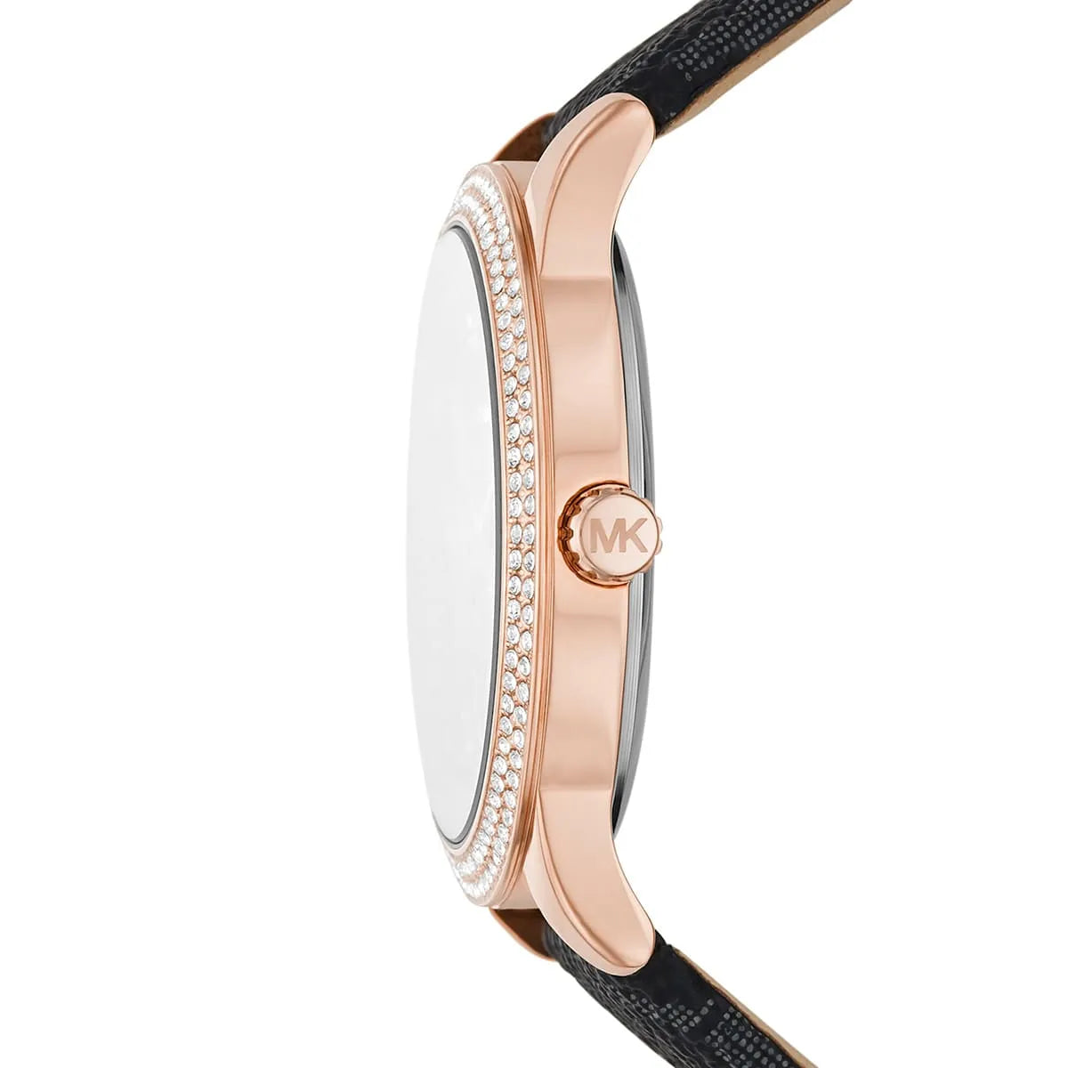 Michael Kors Tibby MK6968 Chronograph Quartz Stainless Steel Genuine Leather Strap Ladies Watch